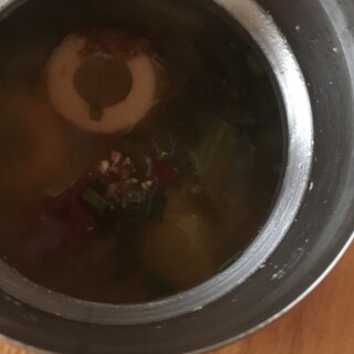 ちくわと小松菜の和風スープ